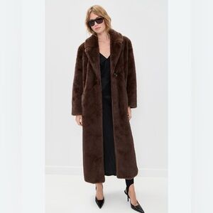 Avec Les Filles Dark Brown Teddy Jacket